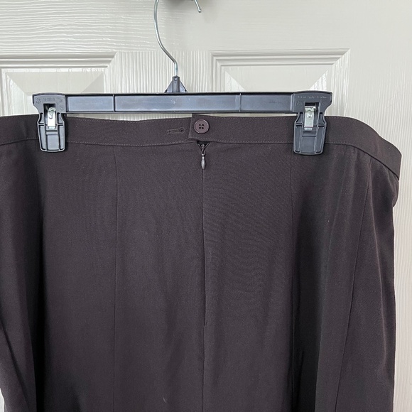 Focus 2000 Flare‎ Skirt Dark Brown Career Casual Comfort Stretch Plus 16W - Picture 6 of 7
